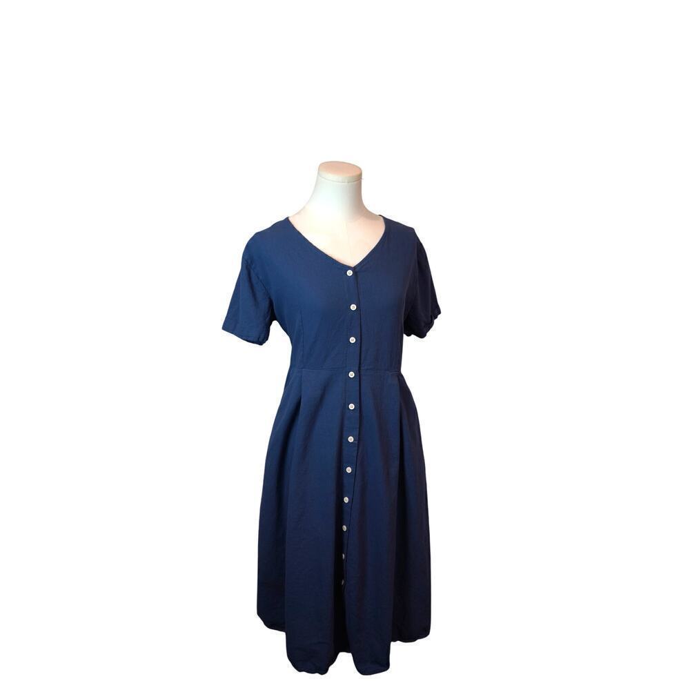 Women's Unbranded Blue Long Cotton Dress - Size XL
